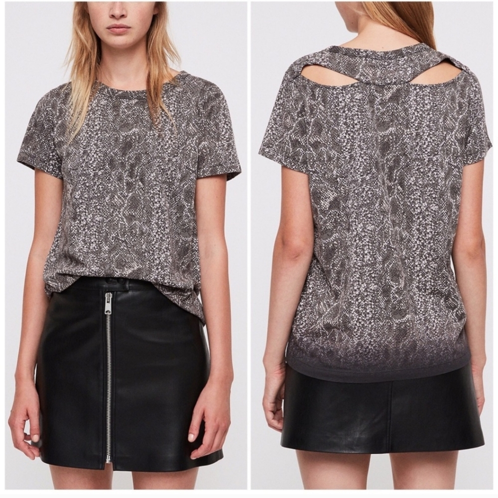 All Saints Kaa Joy Tee Shirt Sz XS